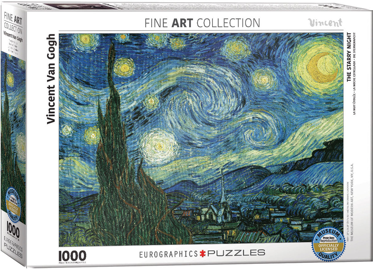 Eurographics Fine Art Collection 1000 Palan Palapeli Starry Night by Vincent Van Gogh