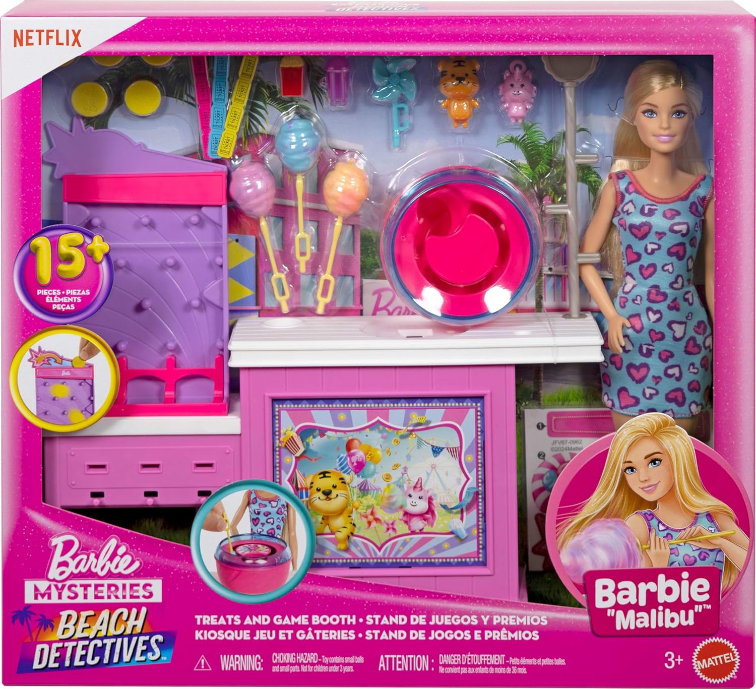 Barbie Leikkisetti Beach Detectives Treats and Games Booth