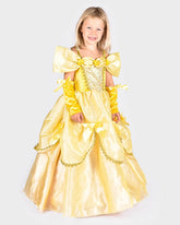 Den Goda Fen "Belle" Keltainen Prinsessamekko 4-6v 110-116cm