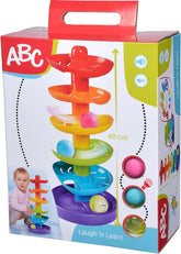 ABC Rainbow Ball Drop Tower Monivärinen Pallospiraali 