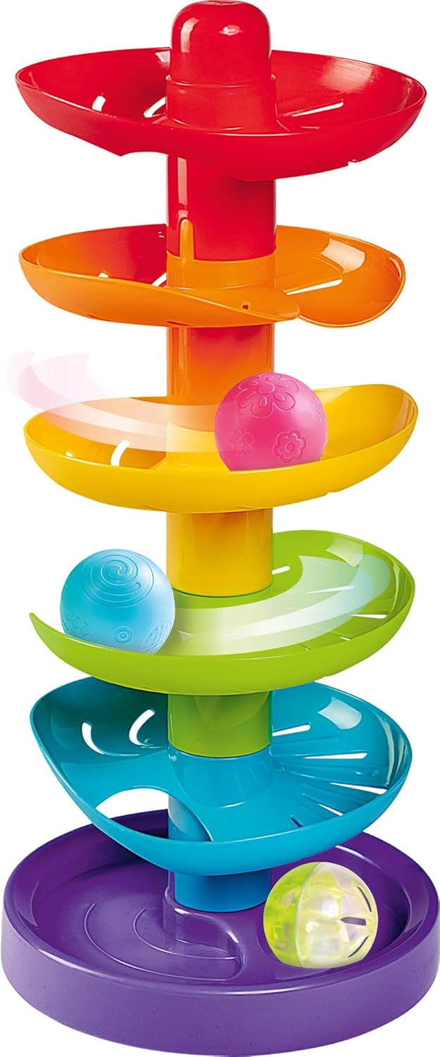 ABC Rainbow Ball Drop Tower Monivärinen Pallospiraali 