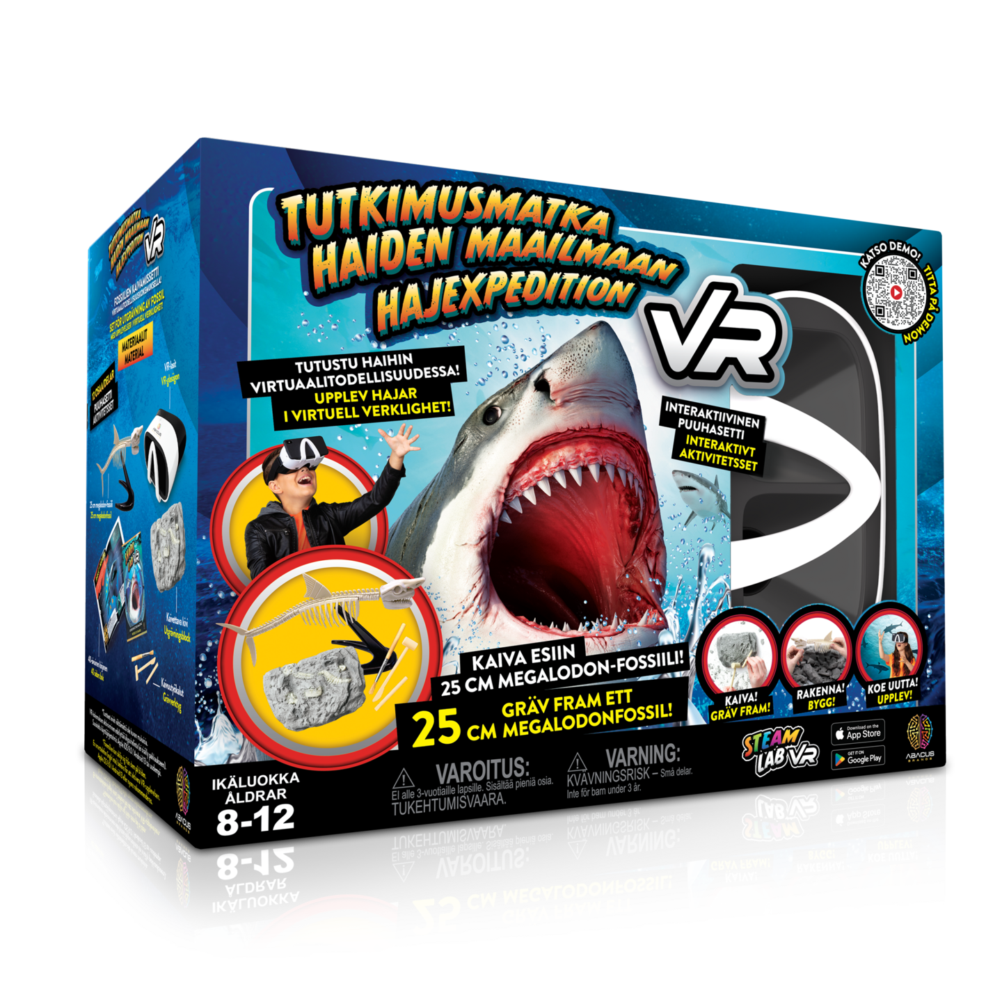 Abacus Interaktiivinen Puuhasetti VR Tutkimusmatka Haiden Maailmaan