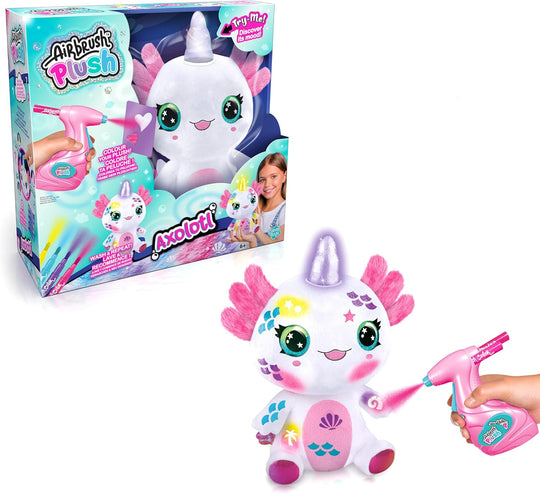 Airbrush Plush Aksolotli Maalattava Pehmolelu