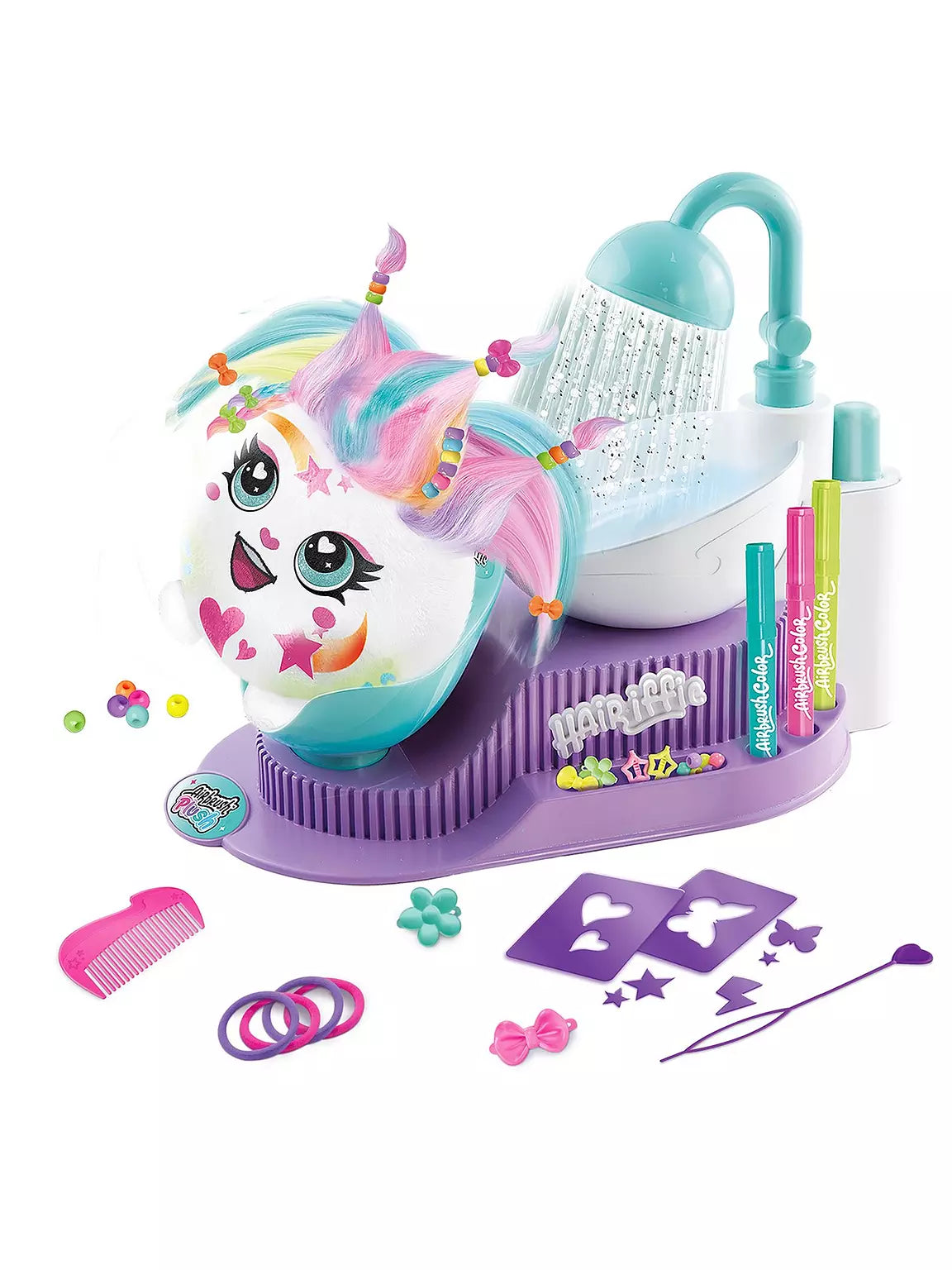 Airbrush Plush Hairrific Salon Pesula/Kampaamo