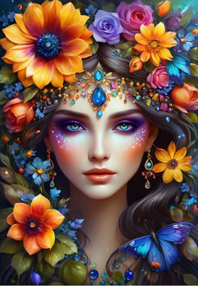 Alipson Puzzle 1000 Palan Palapeli The Flower Woman