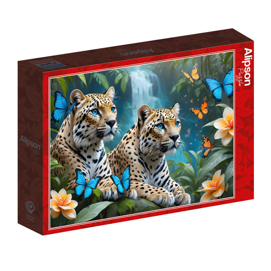 Alipson Puzzle 1000 Palan Palapeli Two Leopards
