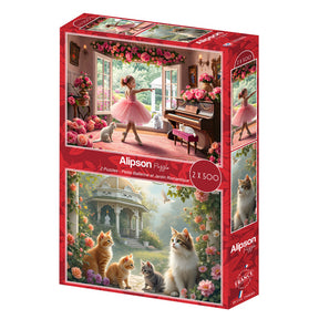 Alipson Puzzle 500 Palan Palapelit Little Ballerina and Romantic Garden