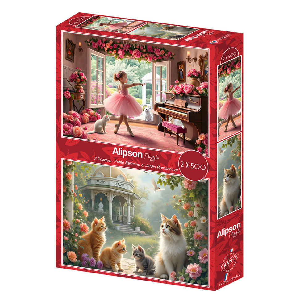 Alipson Puzzle 500 Palan Palapelit Little Ballerina and Romantic Garden