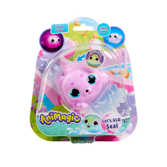 Animagic Let`s Go Seal Glow In The Dark Interaktiininen Hylje Vaaleanpunainen