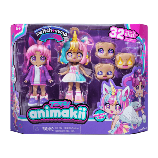 Animakii Nuket Yksisarvinen ja Lepakko