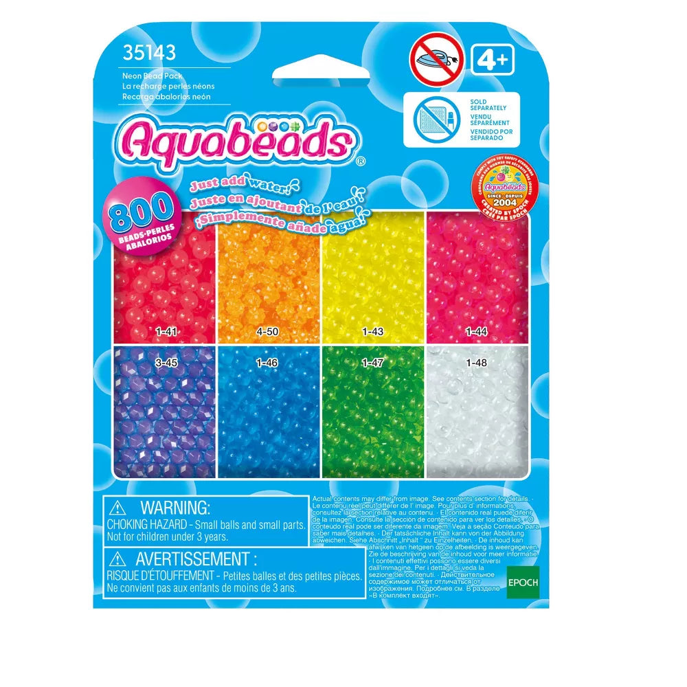 Aquabeads Neon Beads Täyttöpakkaus 800 Helmeä