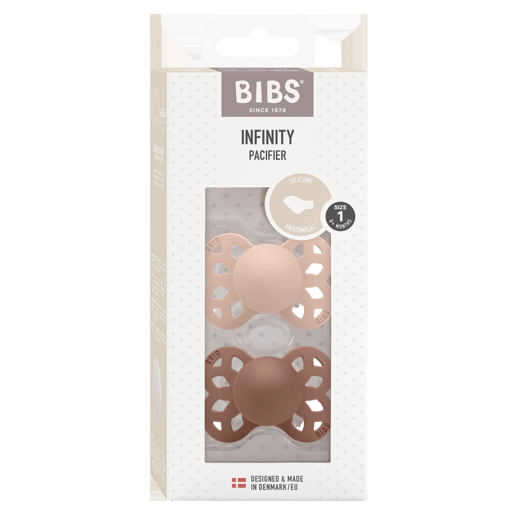 BIBS Infinity Tutti 2kpl Koko 1 Blush/Woodchuck