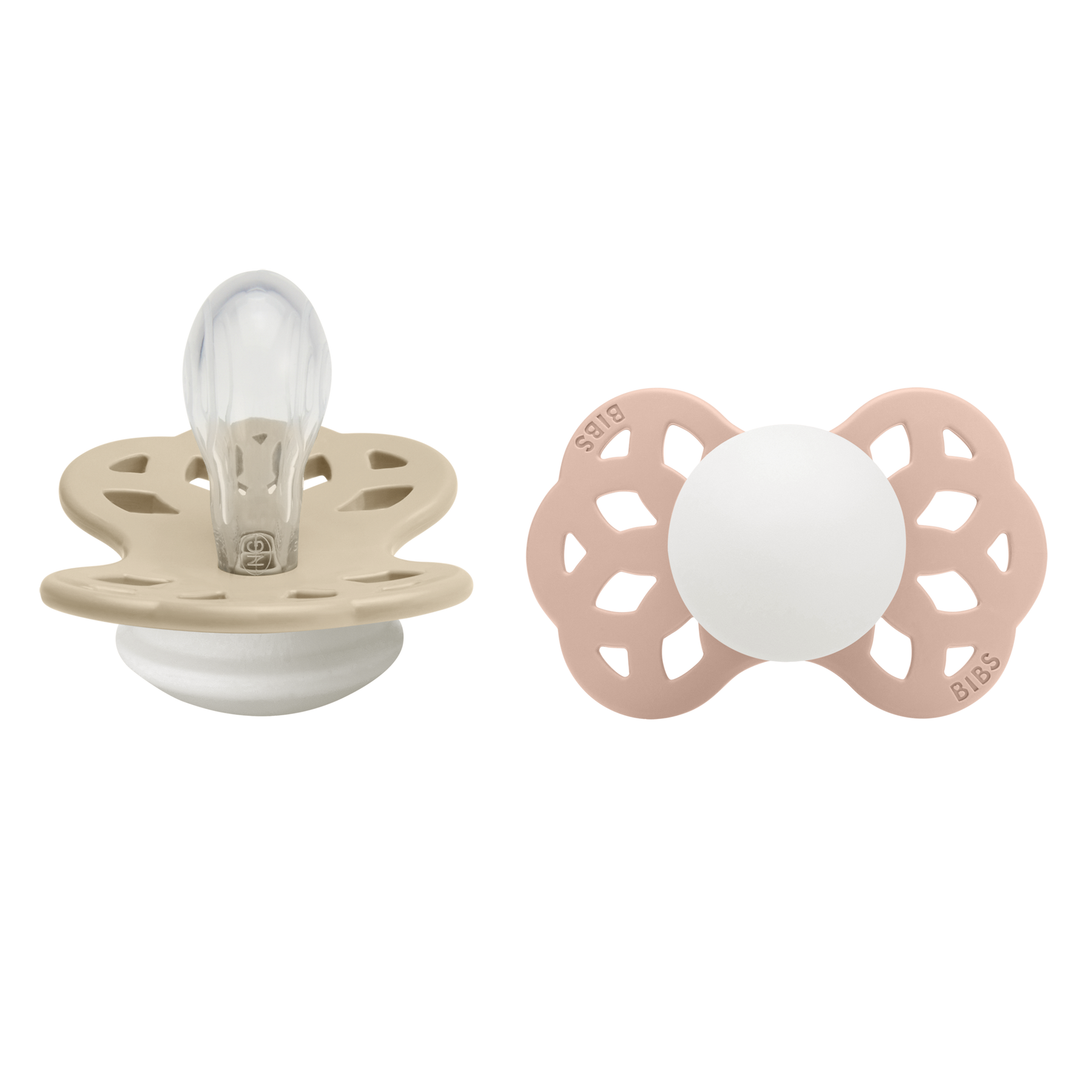 BIBS Infinity Tutti 2kpl Koko 2 Vanilla GLOW/Blush GLOW