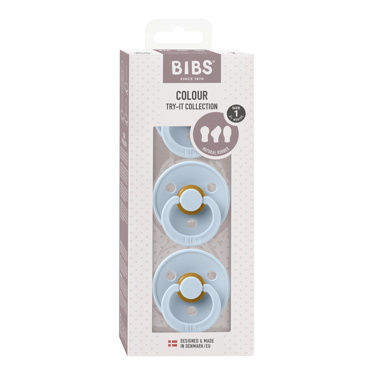 BIBS Supreme Try-It Tutti 3kpl Koko 1 Baby Blue
