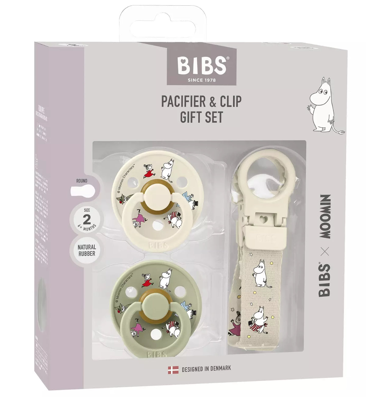 BIBS x Muumi Tutit ja Tuttinauha Lahjapakkaus