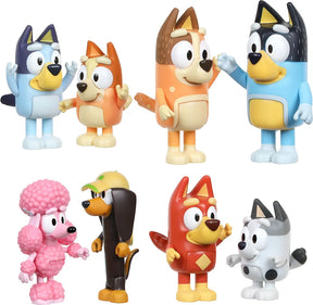 BLUEY Figures Multipack, 8 Hahmoa
