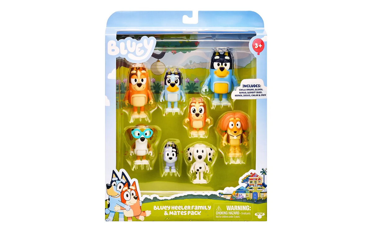 BLUEY Figures Multipack, 8 Hahmoa
