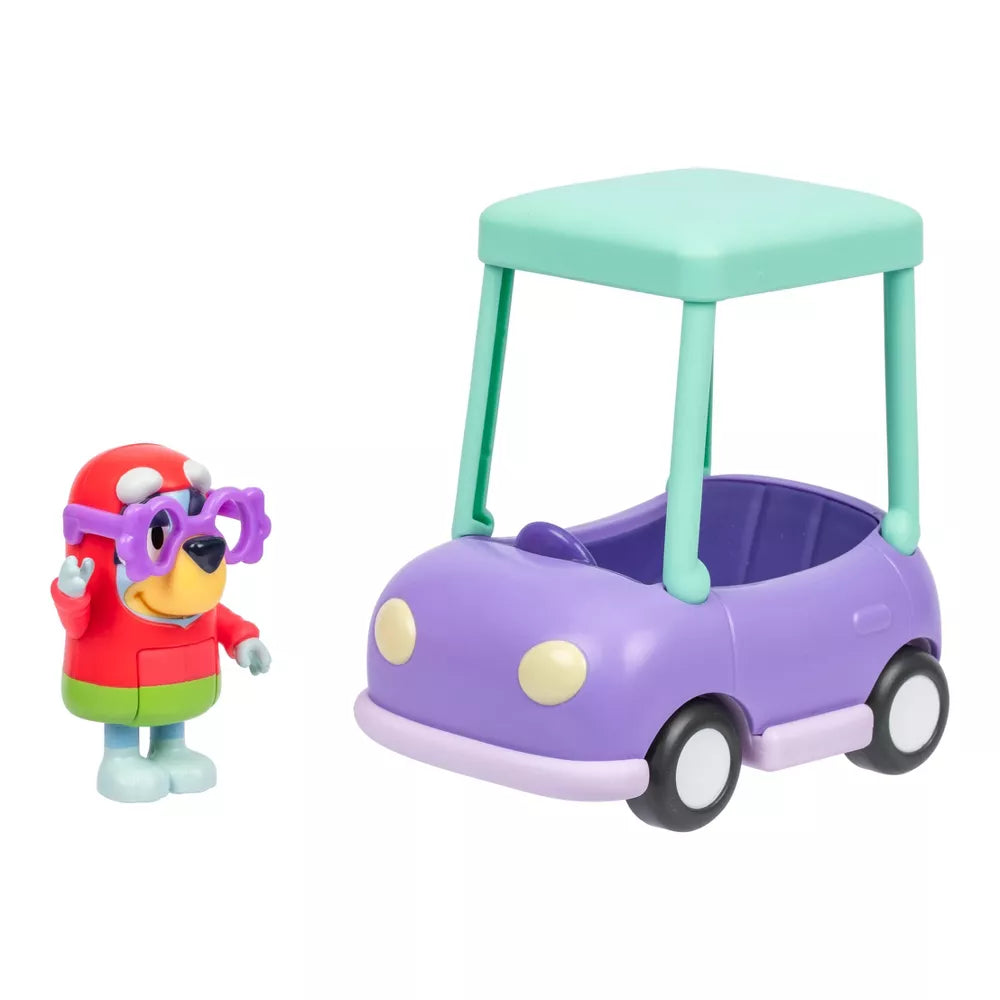 BLUEY Grannies Senioriauto ja Bluey-hahmo
