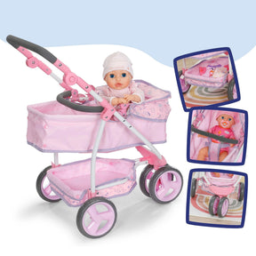 Baby Born Deluxe Nukenvaunut Kukkakuviolla