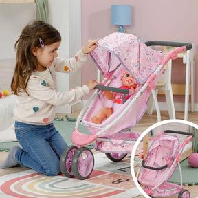 Baby Born Deluxe Nukenvaunut Kukkakuviolla