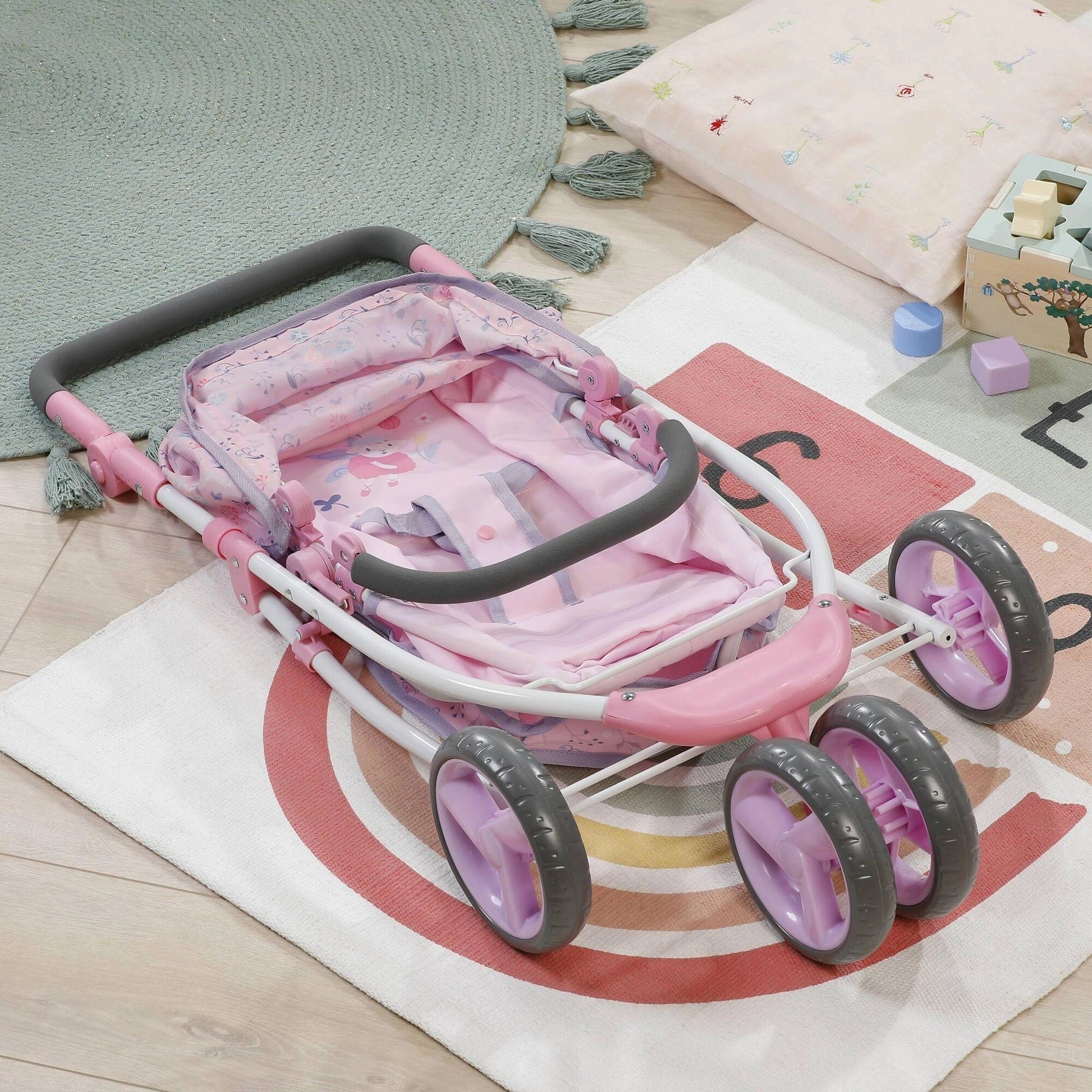 Baby Born Deluxe Nukenvaunut Kukkakuviolla