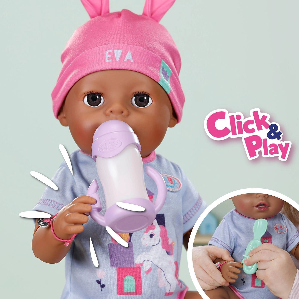 Baby Born Eva Click & Play Vauvanukke 43cm