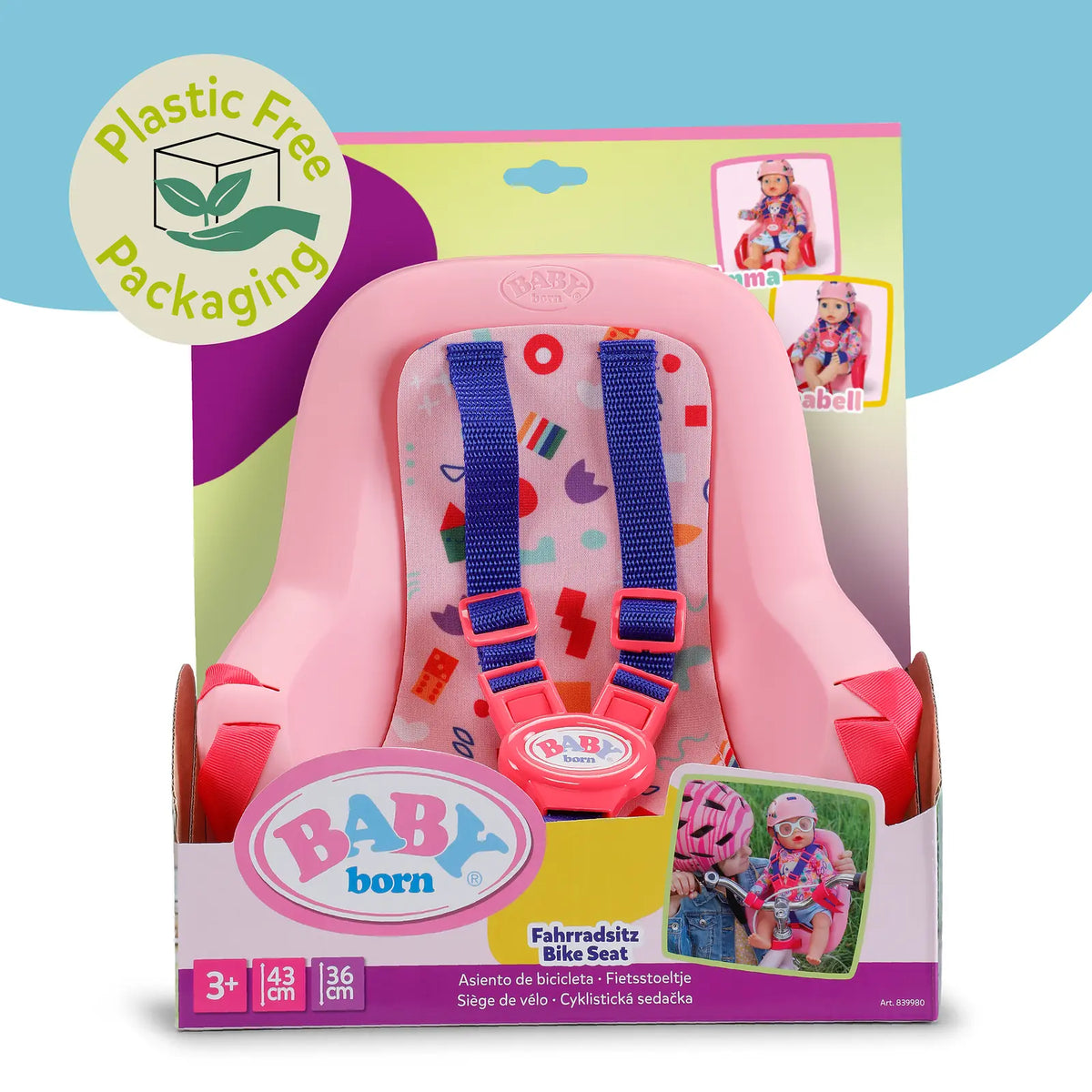 Baby Born Nuken Pyöräistuin Pinkki