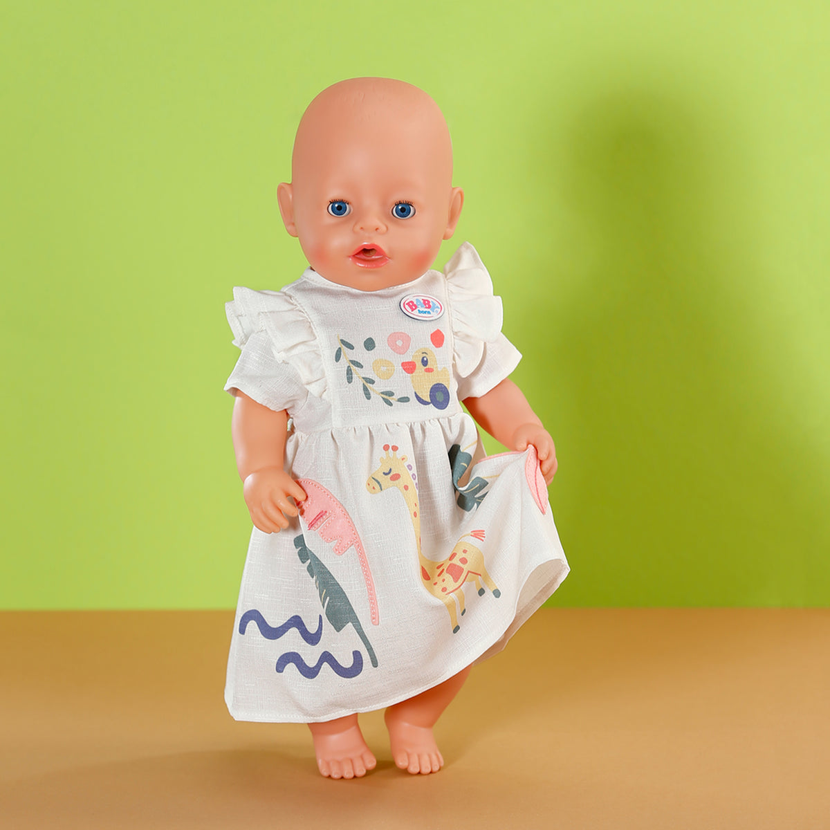 Baby Born Nukenvaate Safarimekko/Kirahvi 43cm