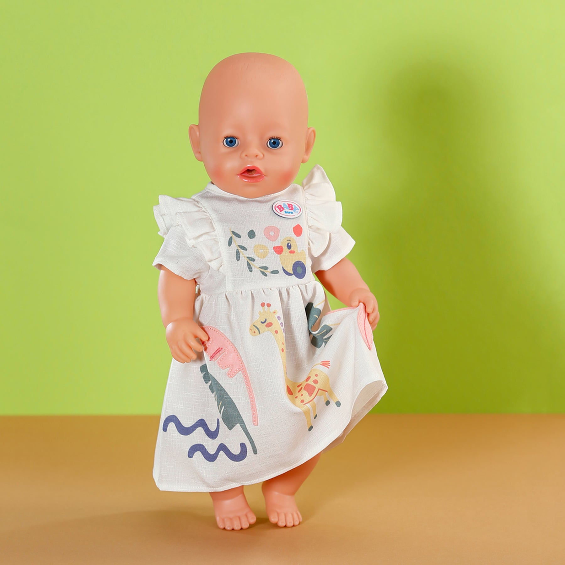 Baby Born Nukenvaate Safarimekko/Kirahvi 43cm