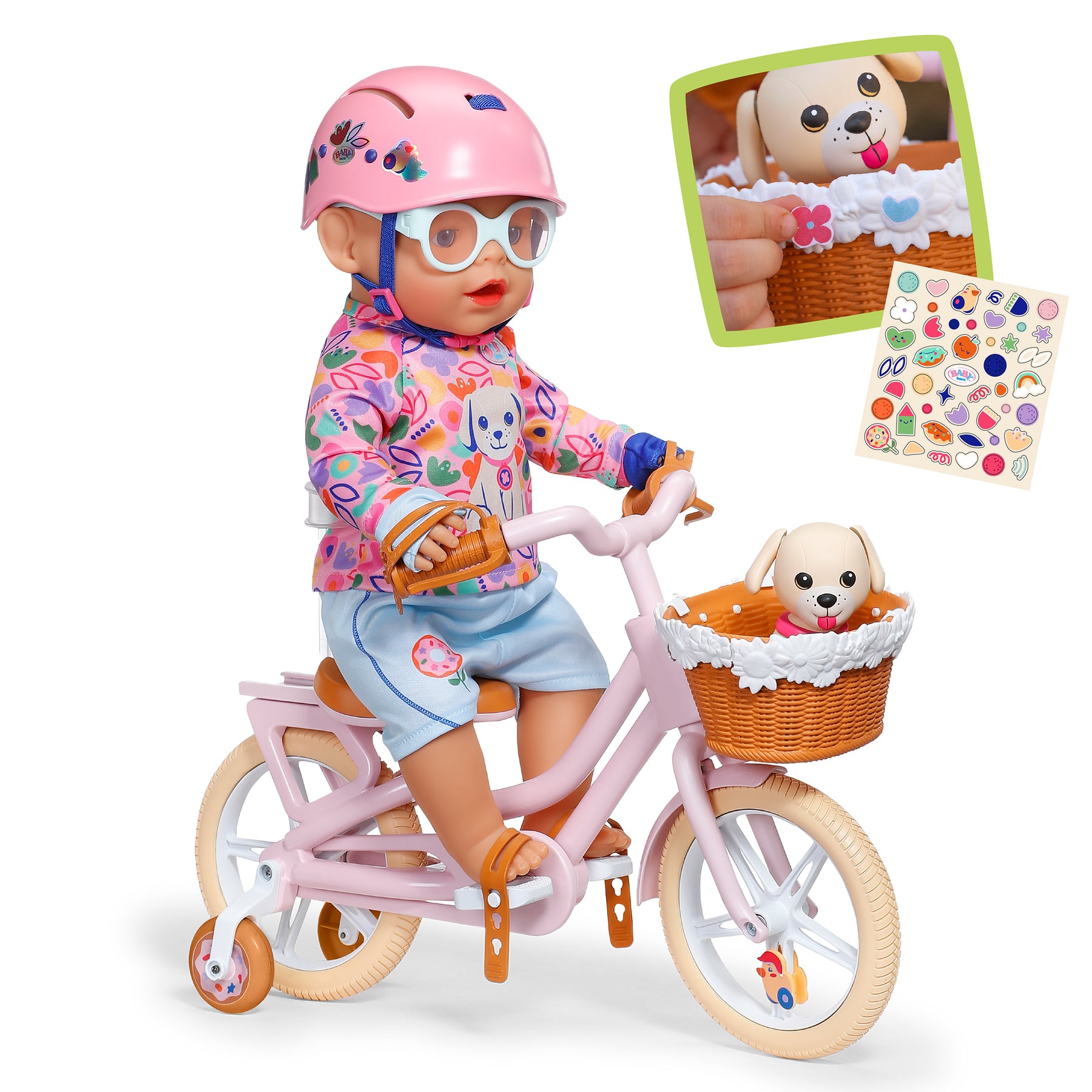 Baby Born Polkupyörä ja Koira