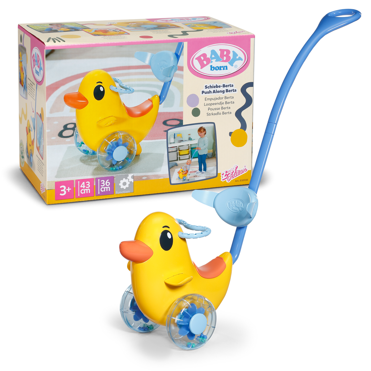 Baby Born Push Berta Työntölelu