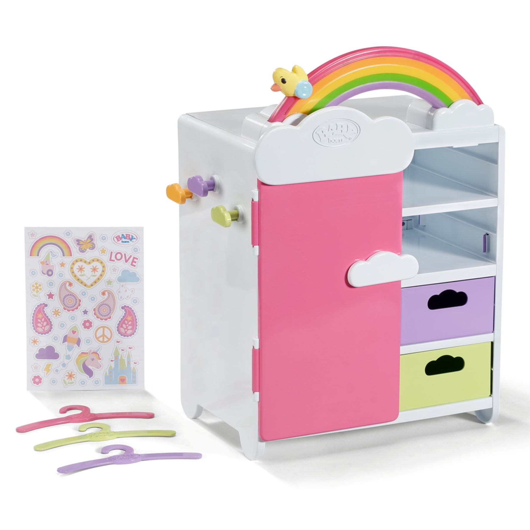 Baby Born Vaatekaappi Rainbow Äänellä ja Valolla