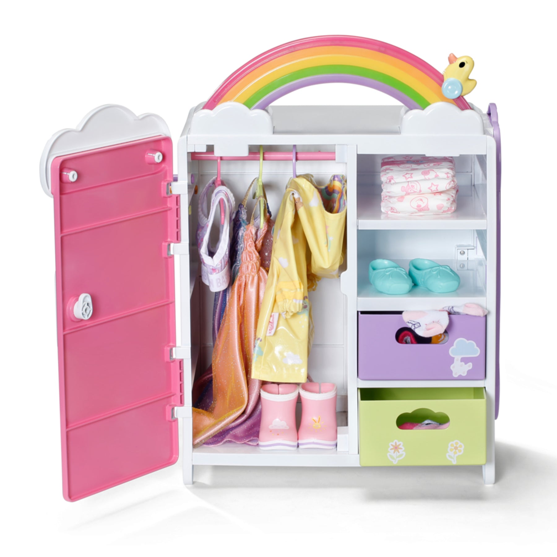 Baby Born Vaatekaappi Rainbow Äänellä ja Valolla