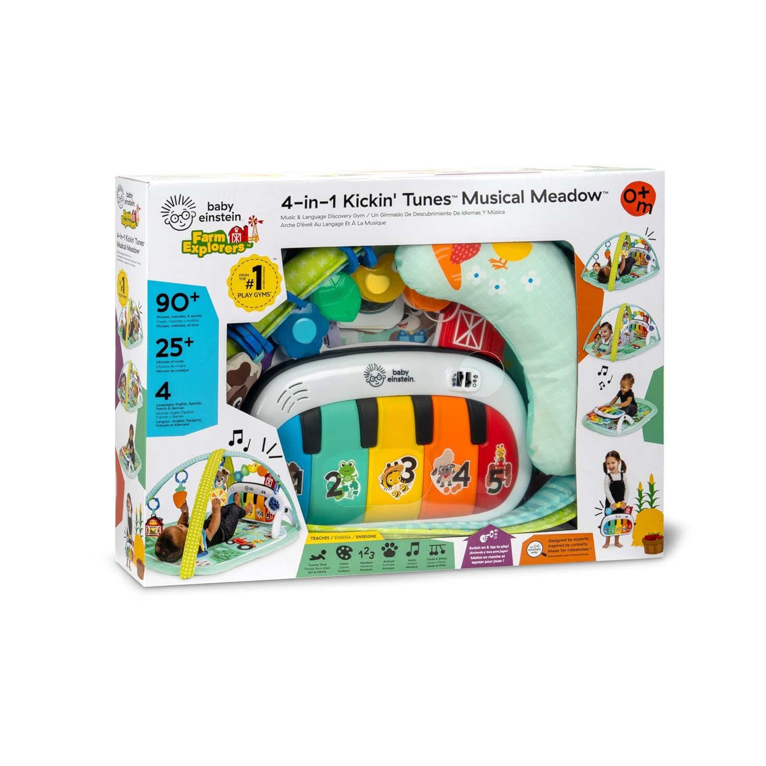 Baby Einstein 4-in-1 Kickin' Tunes Musical Meadow Aktiviteettimatto Vauvajumppa Musiikki