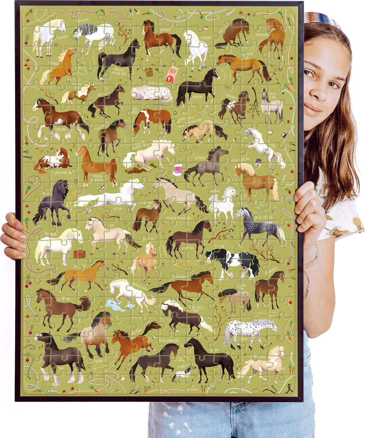 Bananapanda Puzzlove 200 Palan Palapeli Hevoset