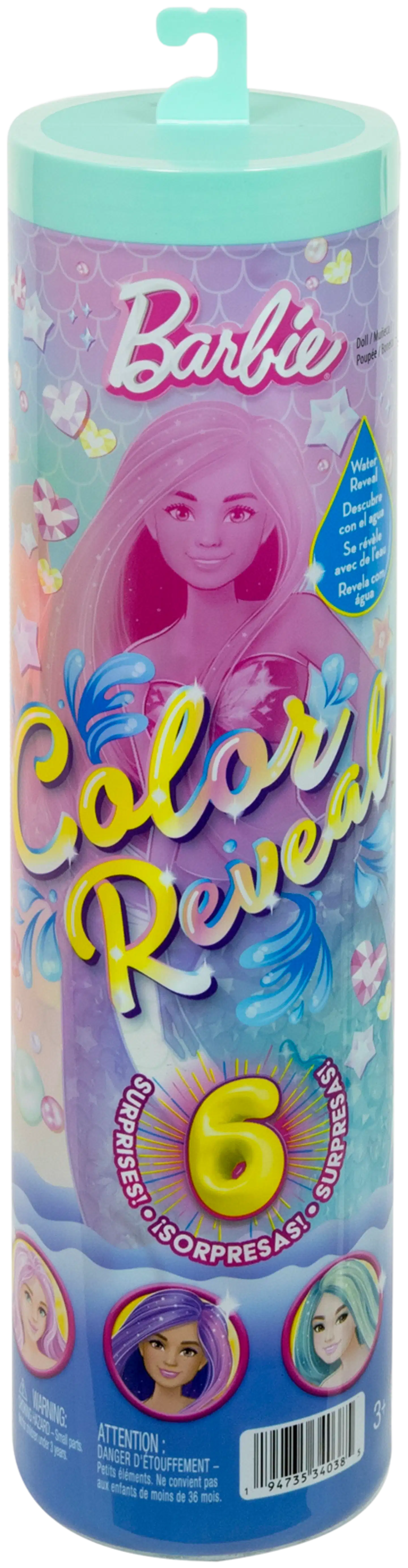 Barbie Color Reveal Merenneito Nukke 6 Yllätystä