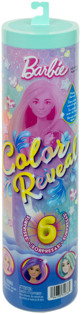 Barbie Color Reveal Merenneito Nukke 6 Yllätystä