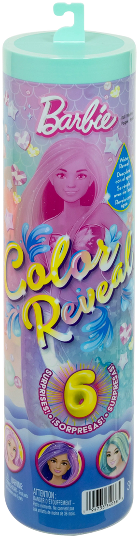 Barbie Color Reveal Merenneito Nukke 6 Yllätystä