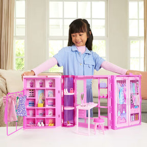Barbie Dream Closet Vaatekaappi, Nukke ja Asusteet