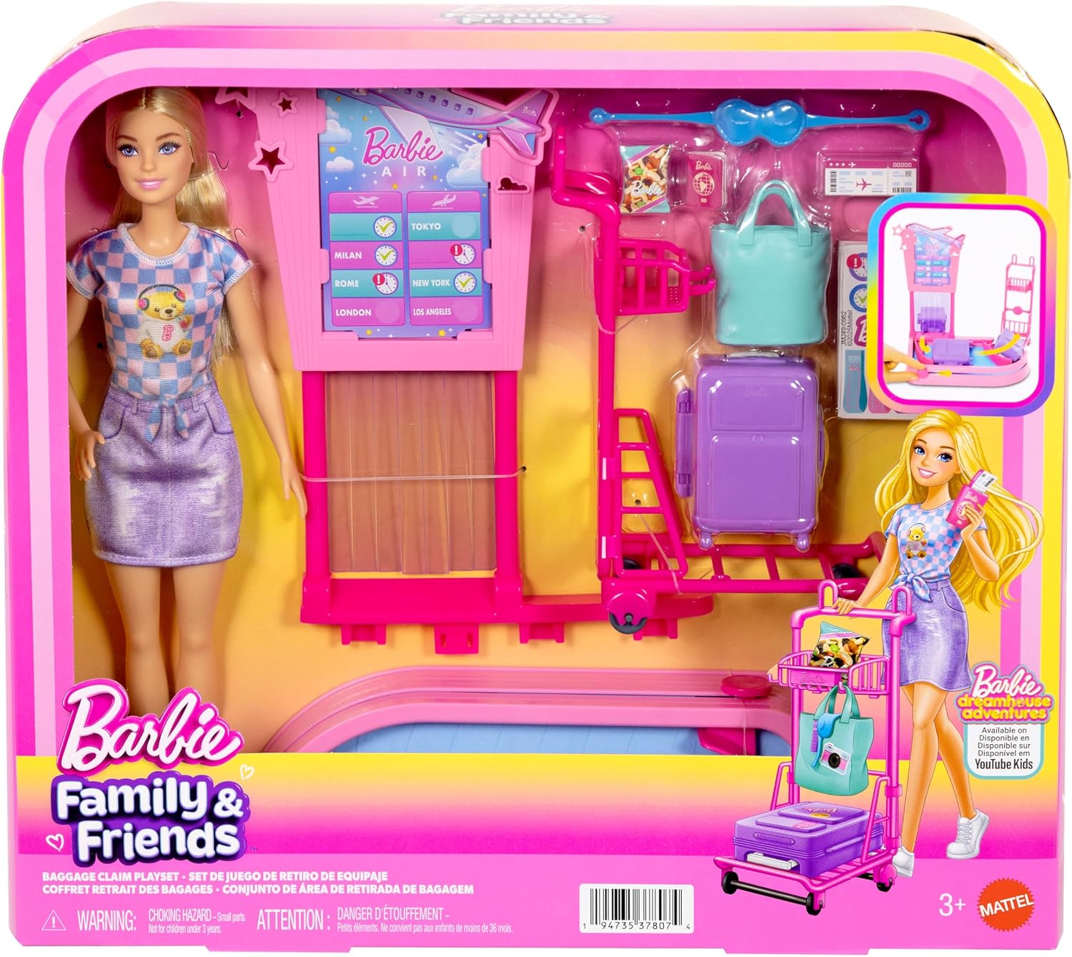 Barbie Family & Friends Travel Leikkisetti