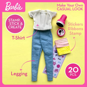 Barbie Make Your Own Casual Look Tee Se Itse Nuken Vaatesetti
