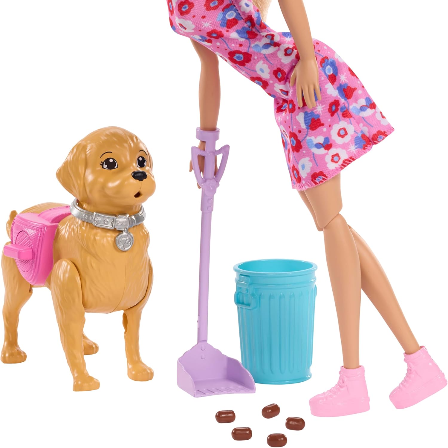Barbie "Malibu" Walk & Potty Pup Barbie Nukke ja Koira Leikkisetti