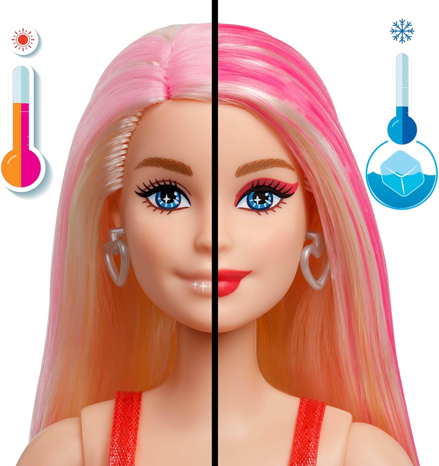 Barbie Party Color Change Väriä Vaihtava Nukke Pinkit Hiukset
