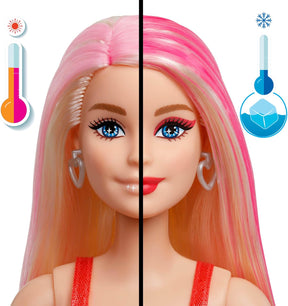 Barbie Party Color Change Väriä Vaihtava Nukke Pinkit Hiukset