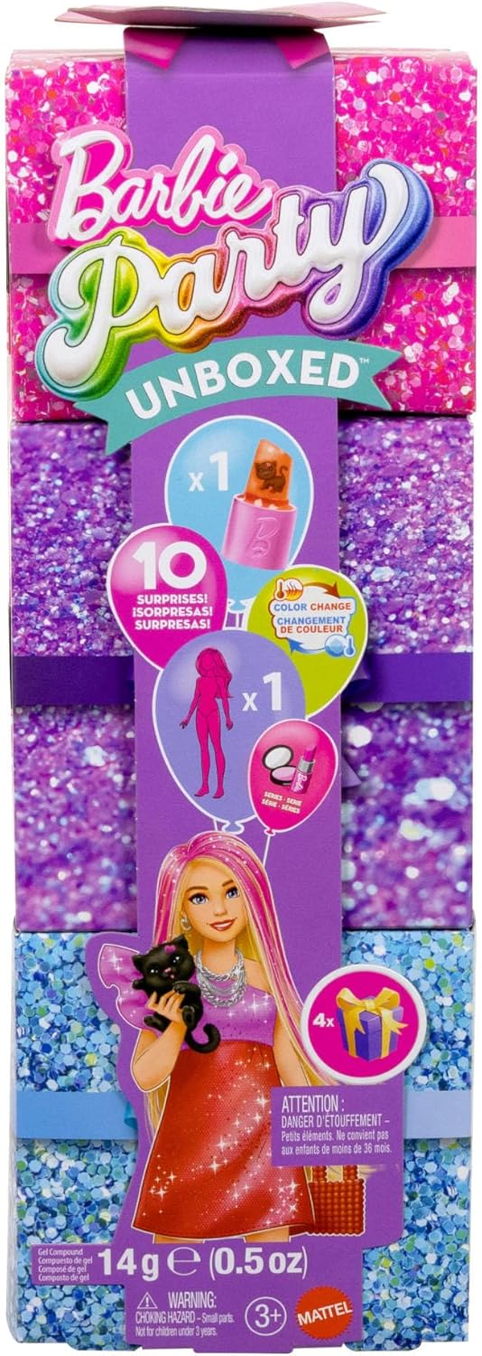 Barbie Party Color Change Väriä Vaihtava Nukke Pinkit Hiukset