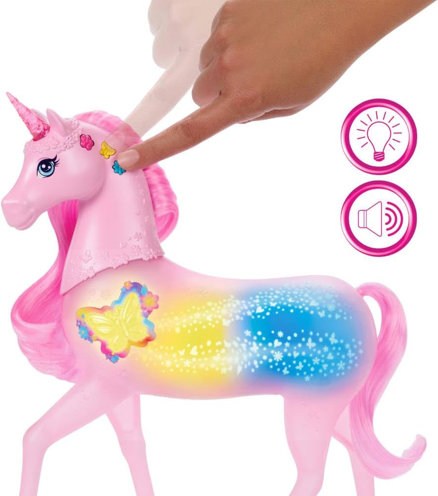 Barbie Sparkle Lights Unicorn Yksisarvinen Valoilla