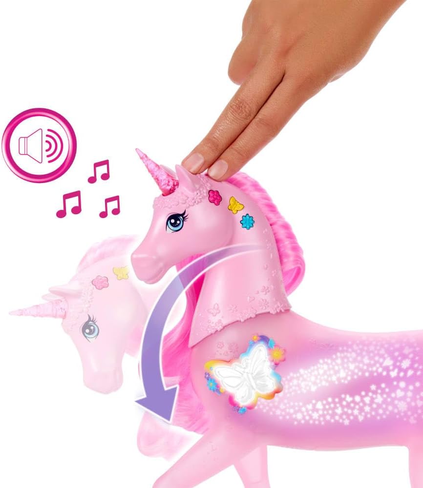 Barbie Sparkle Lights Unicorn Yksisarvinen Valoilla