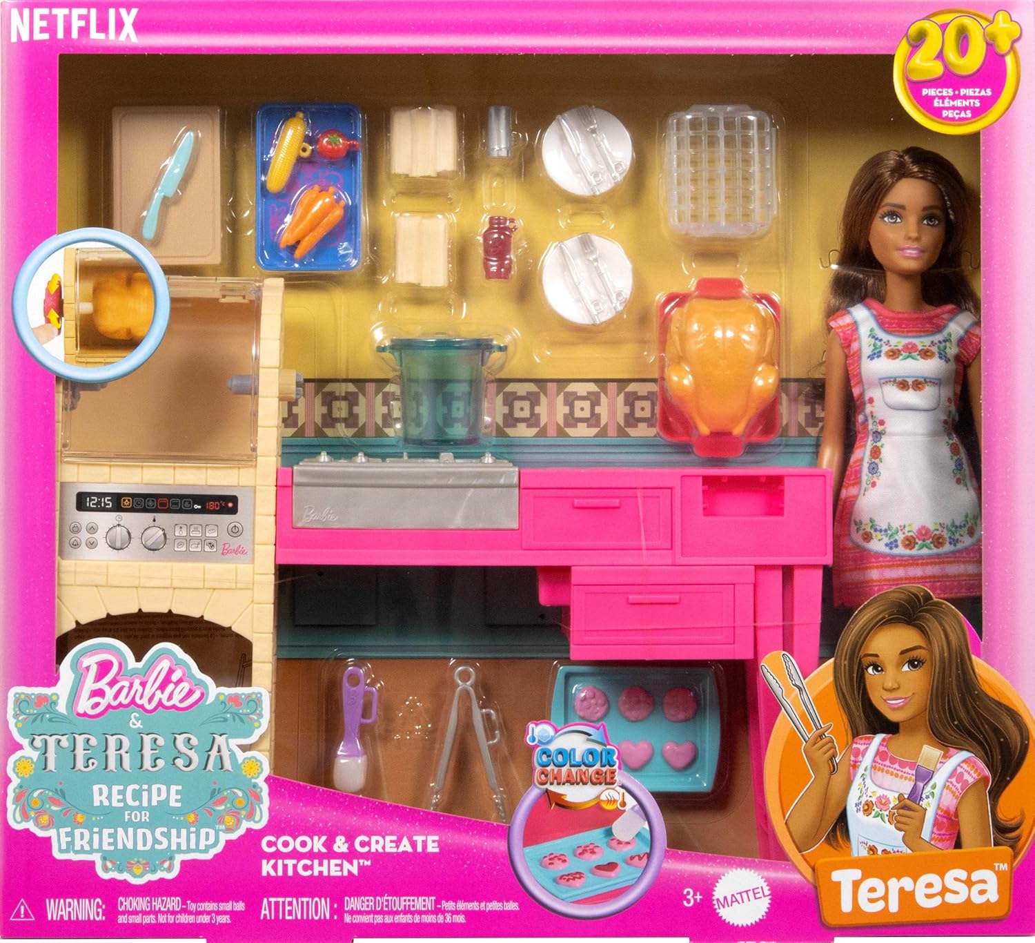 Barbie & Teresa Cook and Create Kitchen Barbien Keittiö Leikkisetti