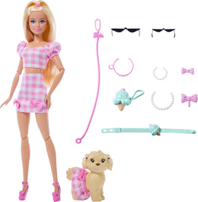 Barbie Twinning Looks Nukke ja Lemmikki Vaaleatukkainen