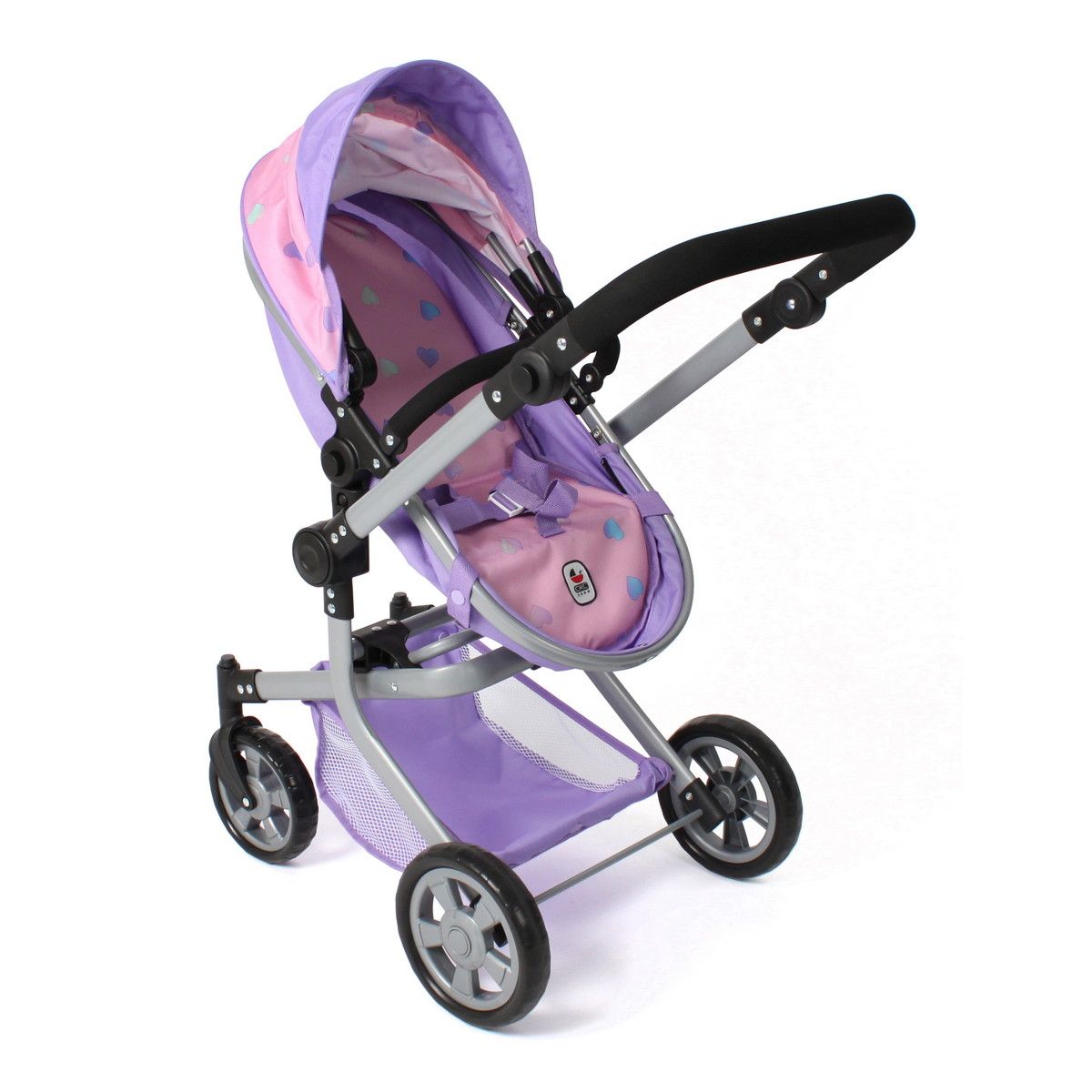 Bayer Chic Kombi Nukenvaunut Pinkki/Liila Sydämet